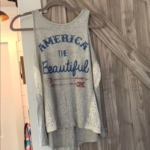 America tank top size medium